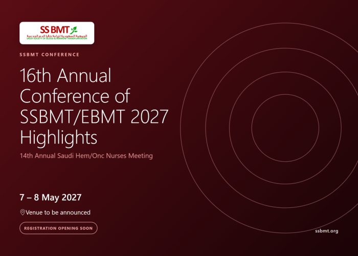 16th Annual Conference of SSBMT/EBMT 2027 Highlights poster